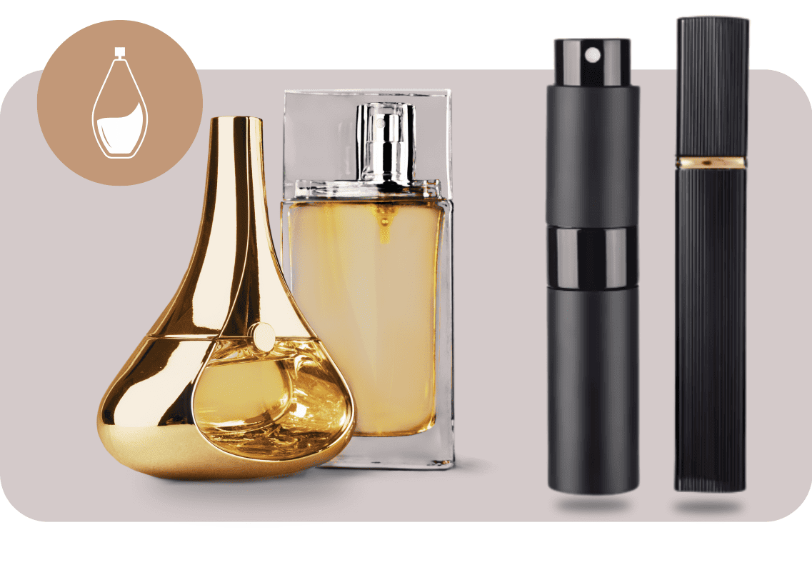 Парфуми для жінок / Поділ флакона парфуму